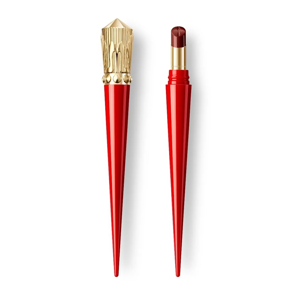 Christian Louboutin Rouge Stiletto Glossy Shine – Shine Lipstick – Cacao Temple 447S - Beauty - front view